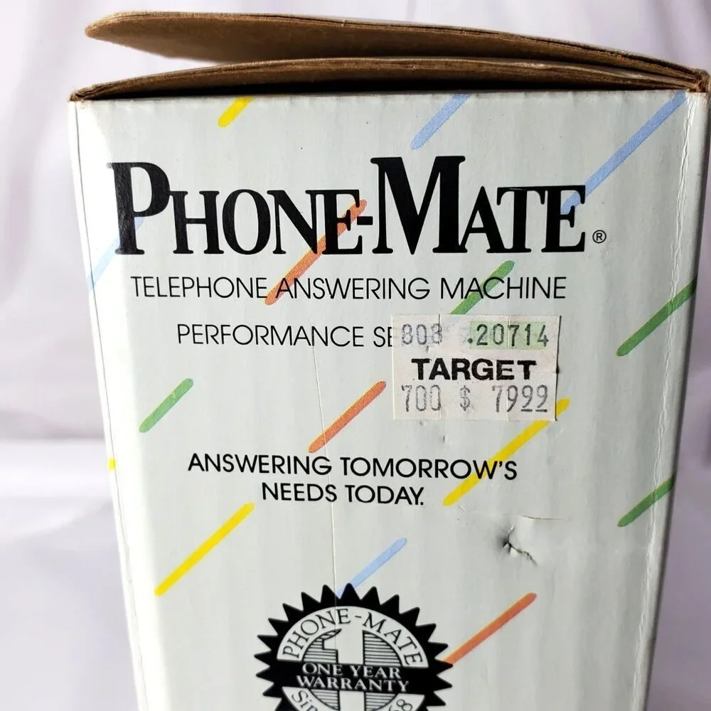 VTG 1986 Phone-Mate Telephone Answering Machine Performance Series 7000 NIB - Picture 6 of 14